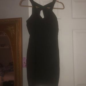Black tight dress